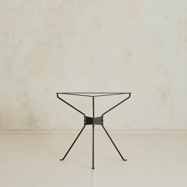 Metal French Breccia Marble Demilune Console Table with Iron Base, 1960s - 2 Available For Sale - Image 7 of 11