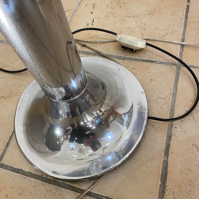 Vintage Chrome Floor Lamp with 5 Globes attributed to Reggiani, Italy, 1970s For Sale - Image 7 of 8