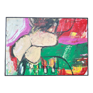 Modernist Abstract Painting Untitled Unsigned