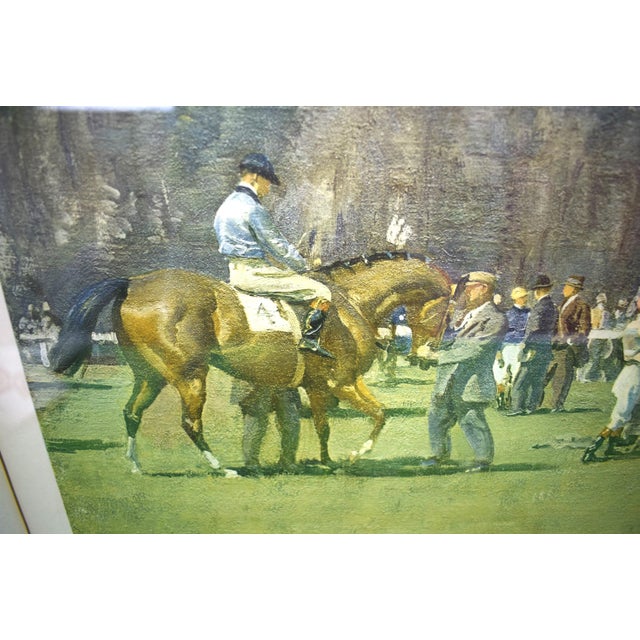 The Paddock at Epsom, Spring Meeting 1932 Chromolithograph by Sir Alfred Munnings (Signed) For Sale In New York - Image 6 of 11
