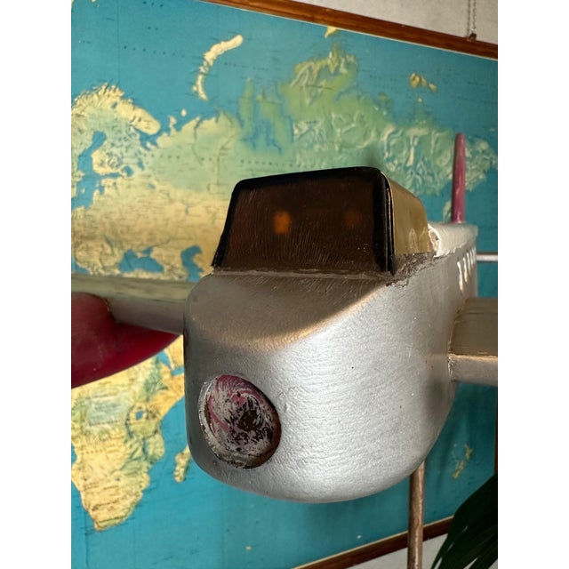 Vintage Toy Airplane in Wood For Sale - Image 10 of 16