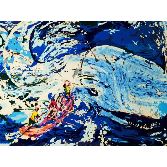Paper 1990s LeRoy Neiman Blue Whale Signed Limited Edition Serigraph For Sale - Image 7 of 7