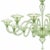 Contemporary Modern Elegant "Rigadin" Murano Glass Chandelier Elegant land linear chandelier in light green made in Murano...