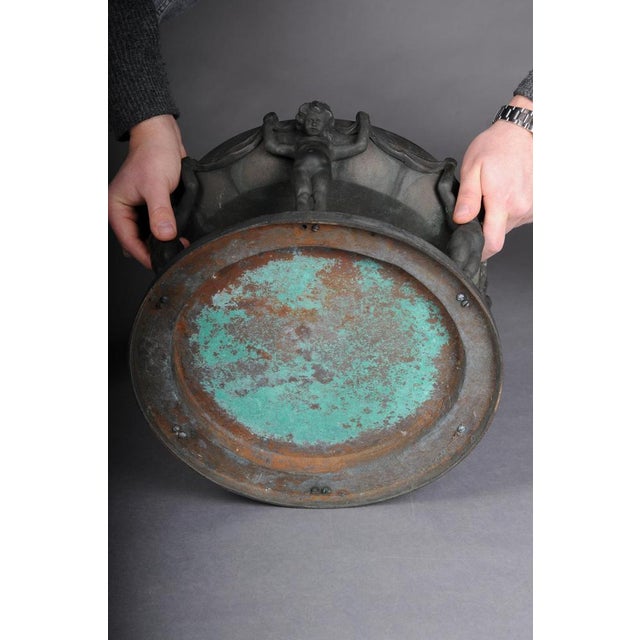 Large Antique Bronze Centerpiece Bowl by Anton Grath, 1920 For Sale - Image 11 of 18