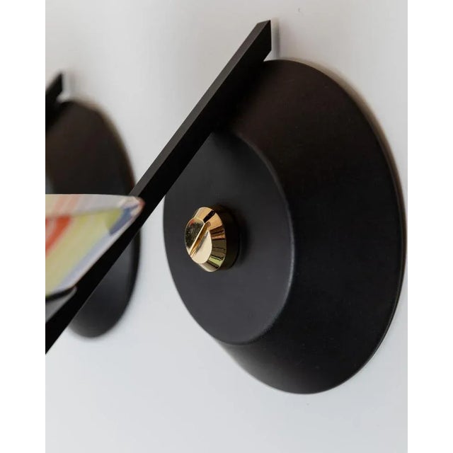 Vintage Striped Murano Glass Wall Lamps, Italy, 1980s, Set of 2 For Sale - Image 5 of 11