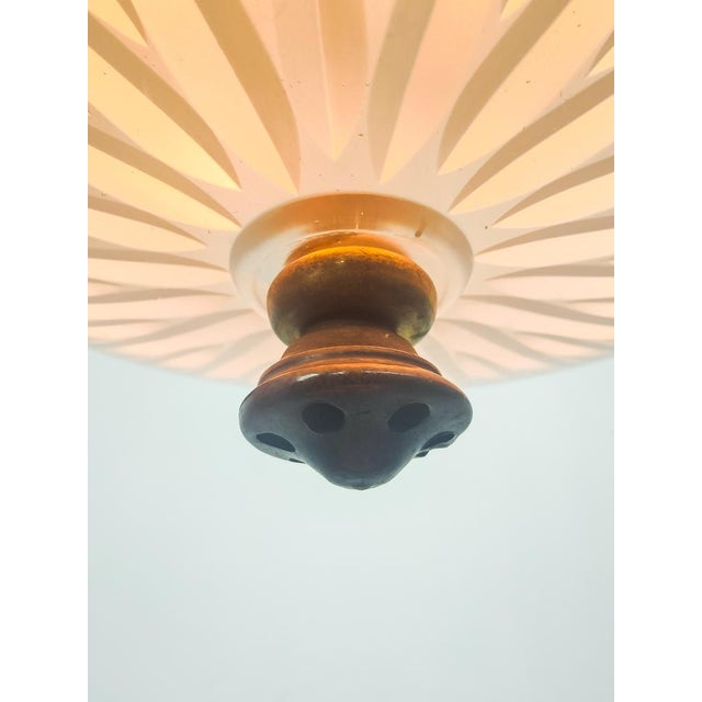 Black Large Antique Dutch Glass Holophane Excellite Teardrop Pendant, 1890s For Sale - Image 8 of 14