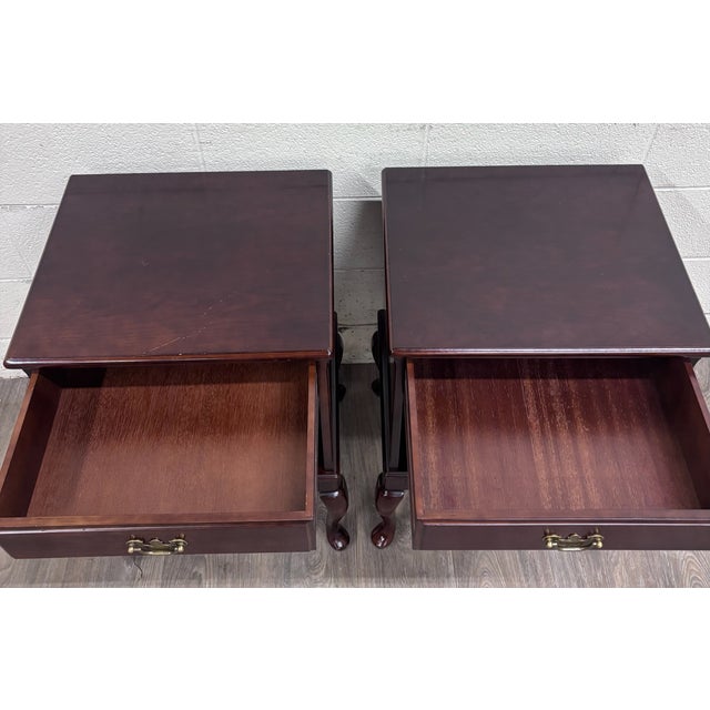 Vintage Bombay Company Nightstands Side Tables - Matching Pair For Sale - Image 4 of 16