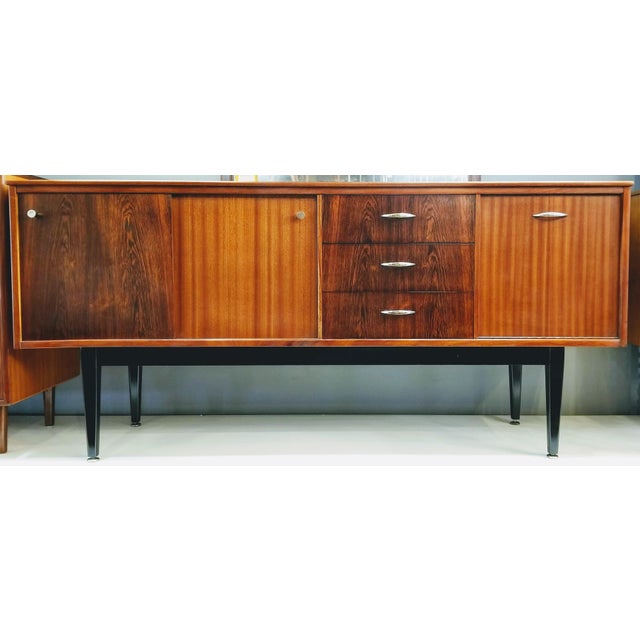1960s Danish Modern Jentique Furniture Tola and Rosewood Credenza