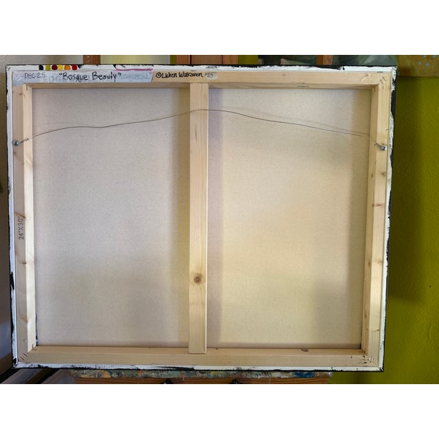 "Bosque Beauty" Lovely Sandhill Crane Painting by LWren Walraven For Sale - Image 10 of 10