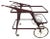 Mid-Century Italian Wood Bar Cart by Cesare Lacca, 1950s For Sale