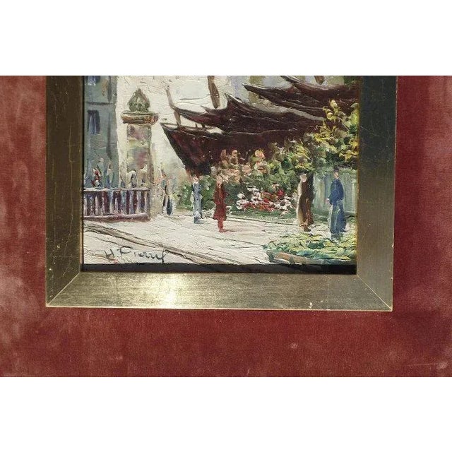 1960s 1960s Parisian Street Scene Oil Painting, Framed For Sale - Image 5 of 10