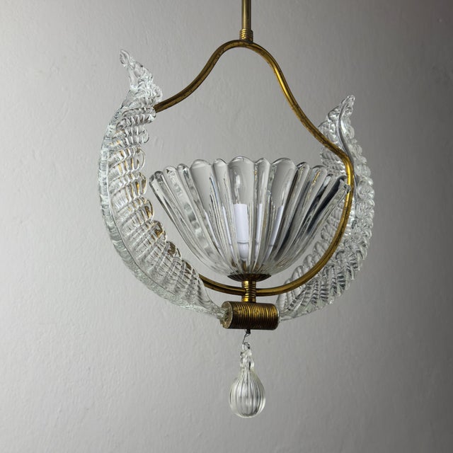 Vintage Murano Chandelier by Barovier & Toso, Italy, 1930s For Sale - Image 15 of 18