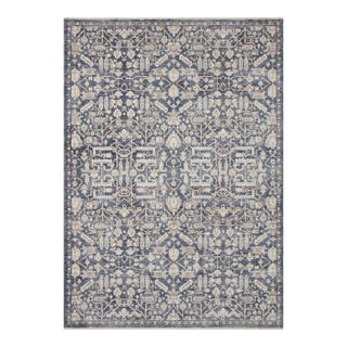 Amber Lewis x Loloi Zuma Blue / Ivory 2'-3" x 3'-10" Accent Rug For Sale