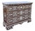 An exceptional handcrafted chest of drawers featuring intricate mother-of-pearl inlay and a natural marble top. Rich...