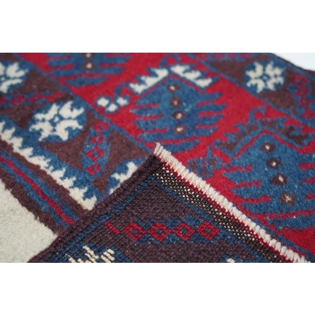 Vintage Afghan Rug 3'9'' x 6' For Sale - Image 11 of 12