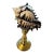 Celestial Meets the Sea Brass Adorned With Shell-Coastal Art Sculpture For Sale