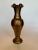 Hollywood Regency Scalloped Edge Solid Brass Vase For Sale - Image 9 of 11