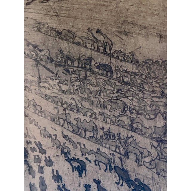 Oskar Laske, Noah's Ark Original Etching and Aquatint, 1912 For Sale - Image 6 of 10