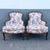 Vintage French Provincial Floral Upholstery Lounge Chairs - Pair For Sale - Image 4 of 10