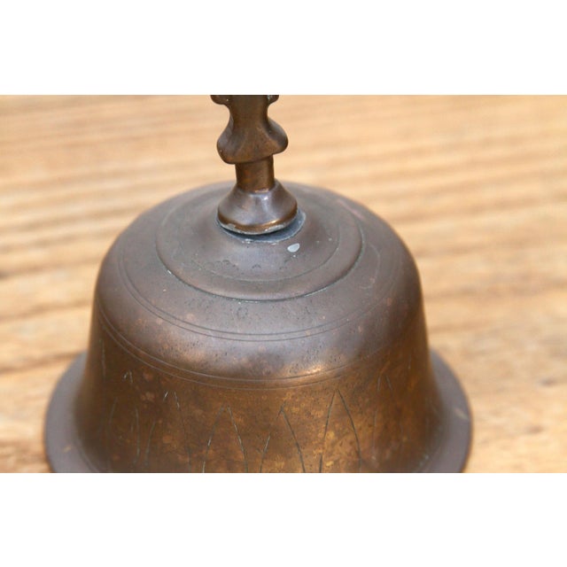 Bronze Antique Garuda Altar Bronze Hand Bell For Sale - Image 8 of 10