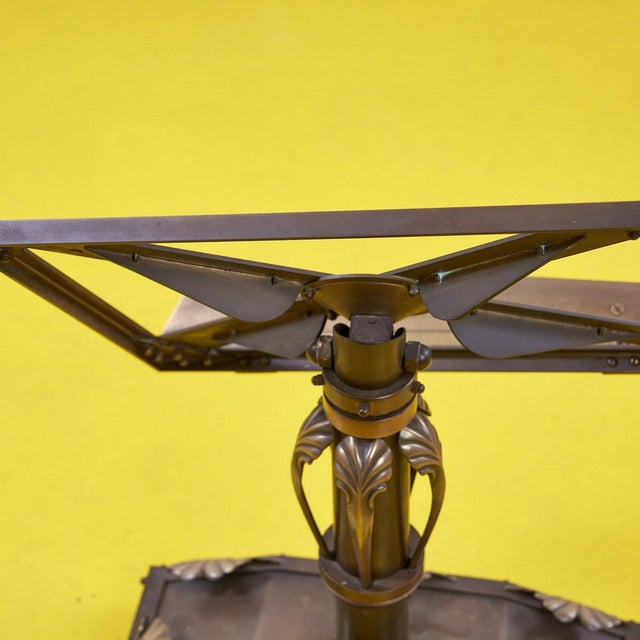 Vintage Metal Lectern in Bronze Casting For Sale - Image 5 of 6