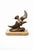 Brown Art Deco French Stylized Bird Sculpture with Giallo di Siena Marble Vide-Poche, 20th Century For Sale - Image 8 of 8