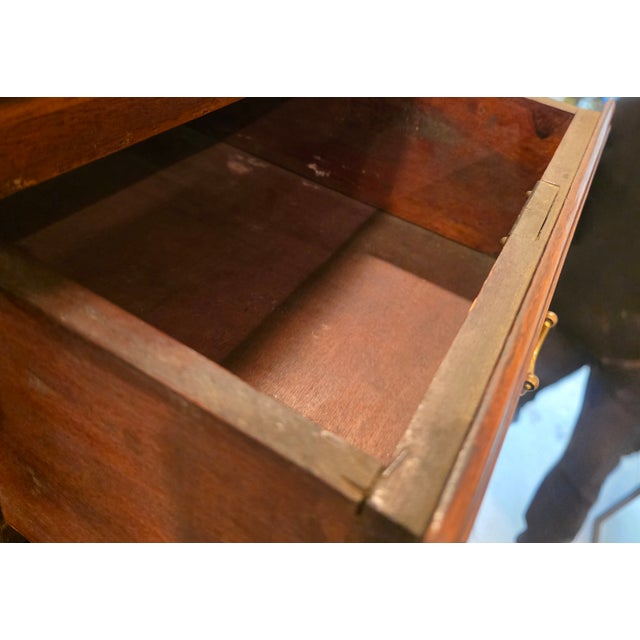 Antique Late 19th Century Colonial Revival Chippendale-Style Mahogany High Chest W/Raised Paneled Sides For Sale - Image 15 of 18