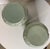 Ceramic Pair of Celadon Jars With Ginko Leaf Motif For Sale - Image 7 of 10