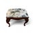 French Pair of Vintage Louis XV Style Carved Wood Stools in Schumacher Salisbury Chintz For Sale - Image 3 of 7