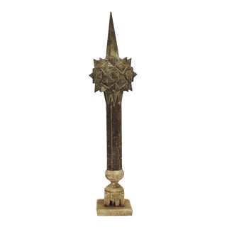 Victorian Gothic Zinc Finial For Sale