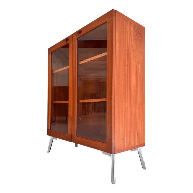 Teak Display Cabinet by H.W. Klein for Bramin For Sale