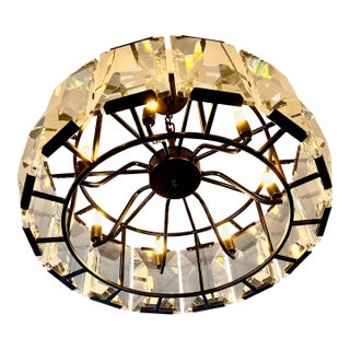 Rh Harlow 31” Crystal Chandelier – Modern Glam / Hollywood Regency For Sale