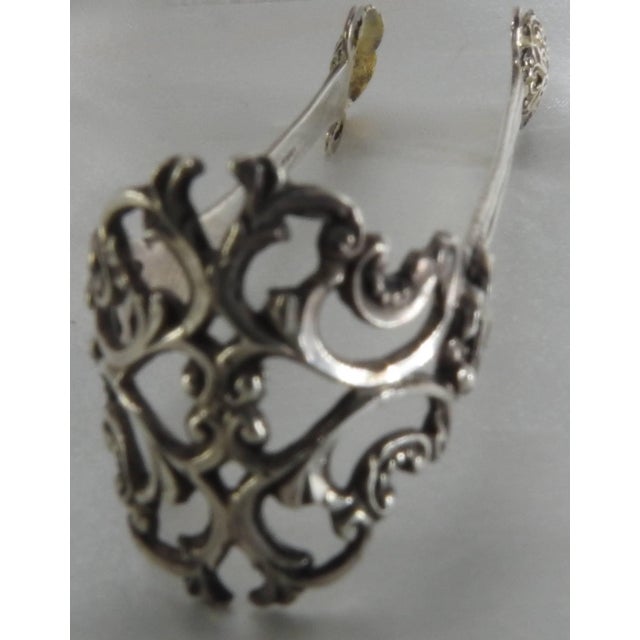 Traditional Vintage Sterling Silver Ice Tongs For Sale - Image 3 of 9
