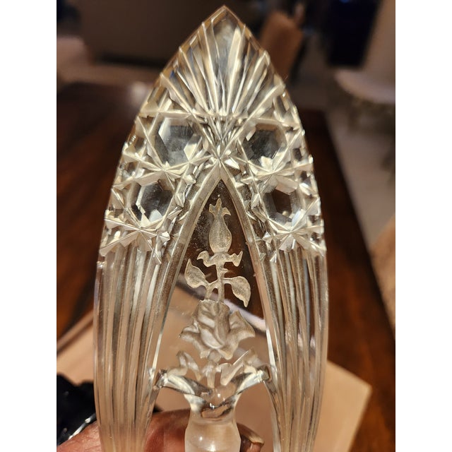 For the serious collector of Bohemian art glass: A stunning, museum-quality perfume bottle from the legendary Ingrid Line,...