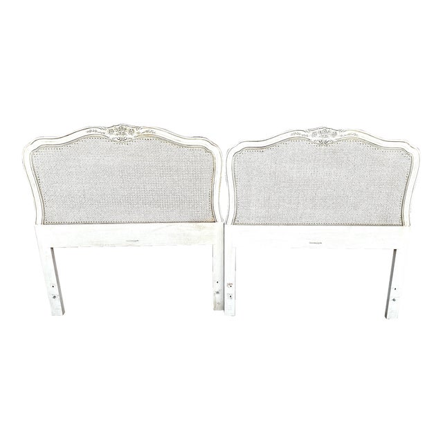 Vintage Pair of Henredon French Provincial Caned Twin Headboards Chairish