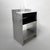 Blackwood Side Table in Matted Aluminium by Case Studios For Sale - Image 11 of 11