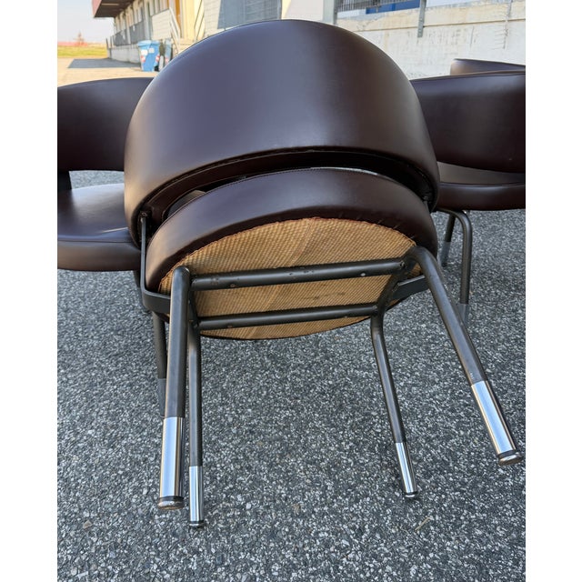 Metal Vintage Chairs by Gianni Moscatelli for Formanova, 1960, Set of 12 For Sale - Image 7 of 14