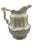 Mid-Century Modern Vintage Victorian Style Iridescent Luster Glazed White Ceramic Pitcher and Basin - A Set For Sale - Image 3 of 12