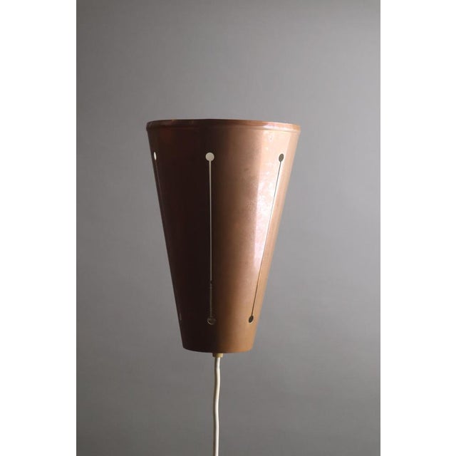 Copper Mid-Century Copper Ceiling Lamp, 1950s For Sale - Image 8 of 18