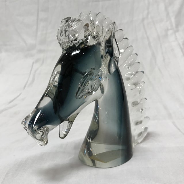 Glass Horse Head Made in Murano Chairish