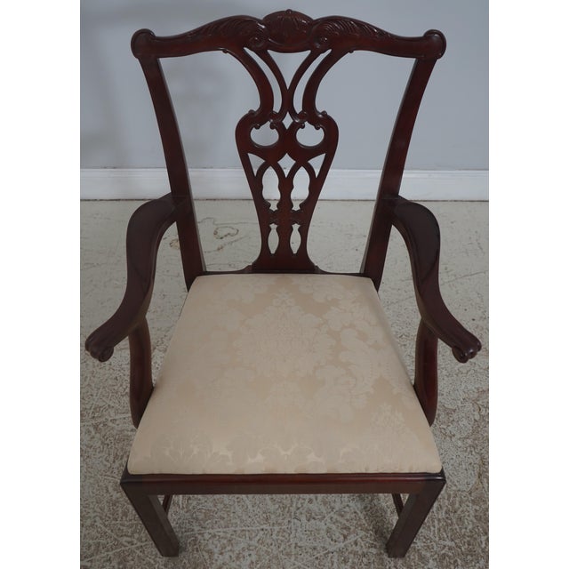 Age: Approx: 25 Years Old Details: High Quality Construction 18 C. Design Chippendale Style Traditional Style Stretcher...