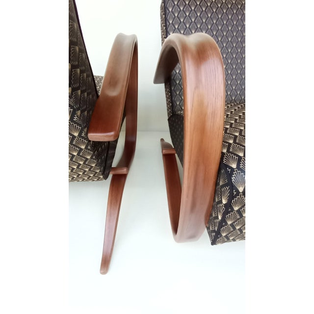 H-269 Lounge Chairs attributed to Jindrich Halabala for Up Zavody, 1930s, Set of 2 For Sale - Image 13 of 16