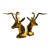 Brass Gazelle Bookends - Set of 2 For Sale