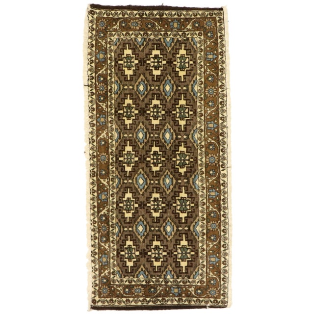 Vintage Persian Mashhad Rug, 01'10 X 03'11 For Sale - Image 9 of 9
