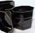 Modern Gold Rimmed Black Glass Bowls- Set of Eight For Sale - Image 6 of 12