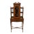 Antique Chippendale Mahogany Carved Display Case Cabinet Vitrine on Stand 1895 For Sale