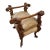 Venetian Baroque 19th Century Walnut Carved Bench For Sale