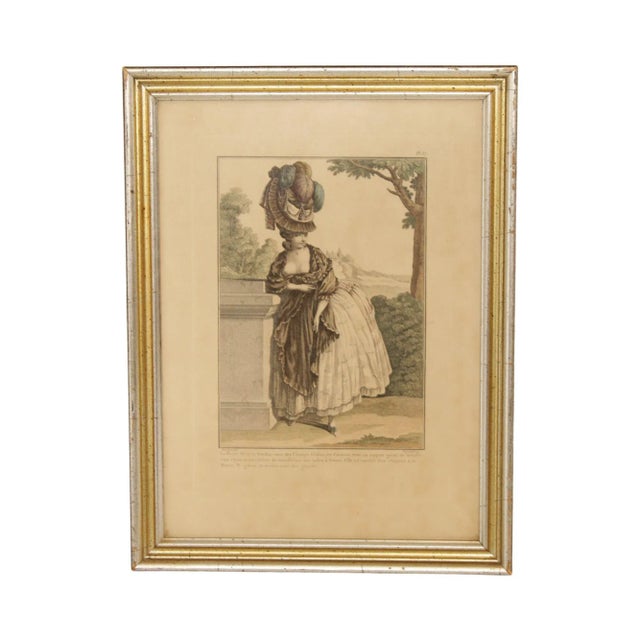 Antique 18th C. French Engraving, Gallerie des Modes et Costumes Frantais For Sale - Image 12 of 12