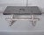 Wood Vintage Scandinavian Folk Art Painted Solid Wood Low Stool, Dove Gray & Off White For Sale - Image 7 of 12