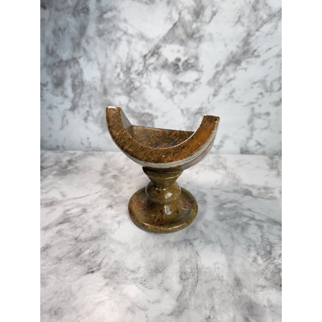 Mid-Century Modern 1990s Modern Natural Onyx Stone Drink Coaster Holder For Sale - Image 3 of 11